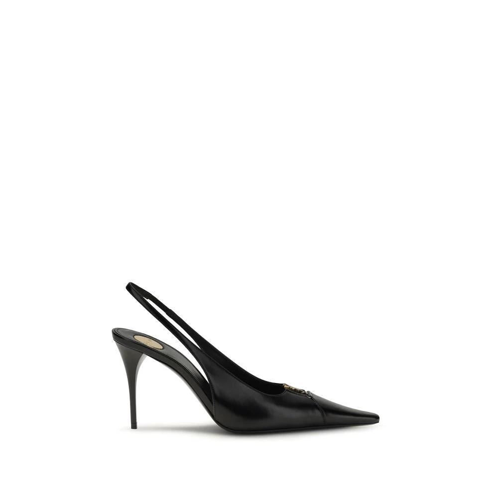 Escarpins à talons hauts Saint Laurent Bos Taurus en cuir de veau noir