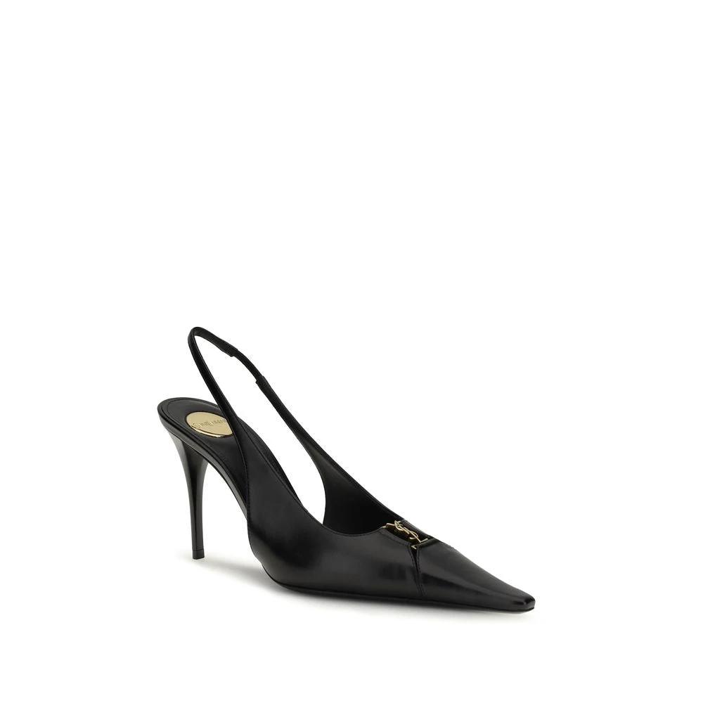 Escarpins à talons hauts Saint Laurent Bos Taurus en cuir de veau noir