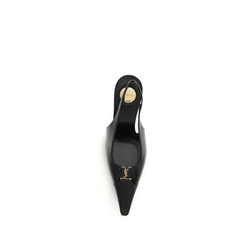 Escarpins à talons hauts Saint Laurent Bos Taurus en cuir de veau noir