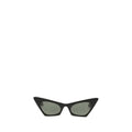 Lunettes de soleil en plastique noir Alexander McQueen