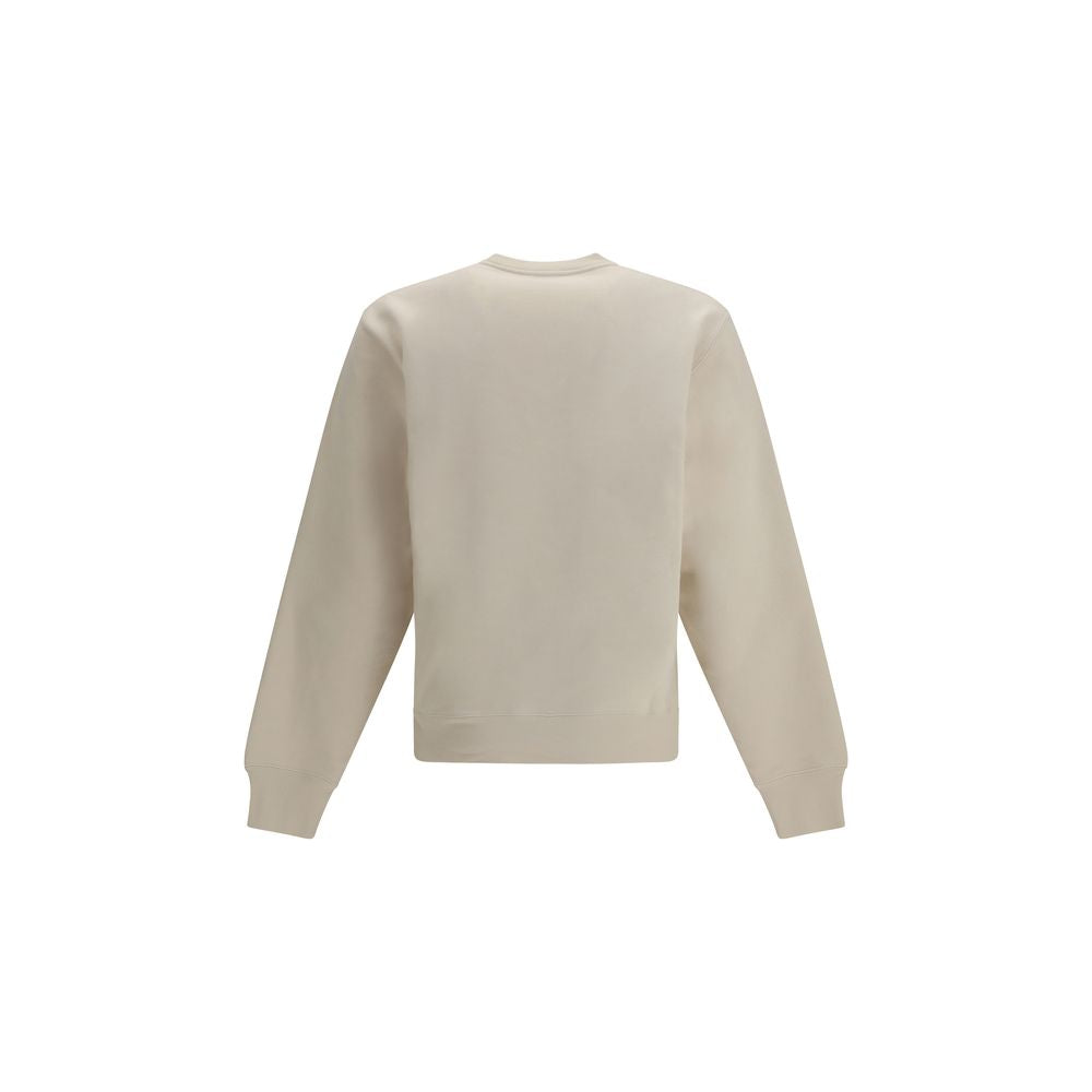 Sweat-shirt beige en coton Saint Laurent