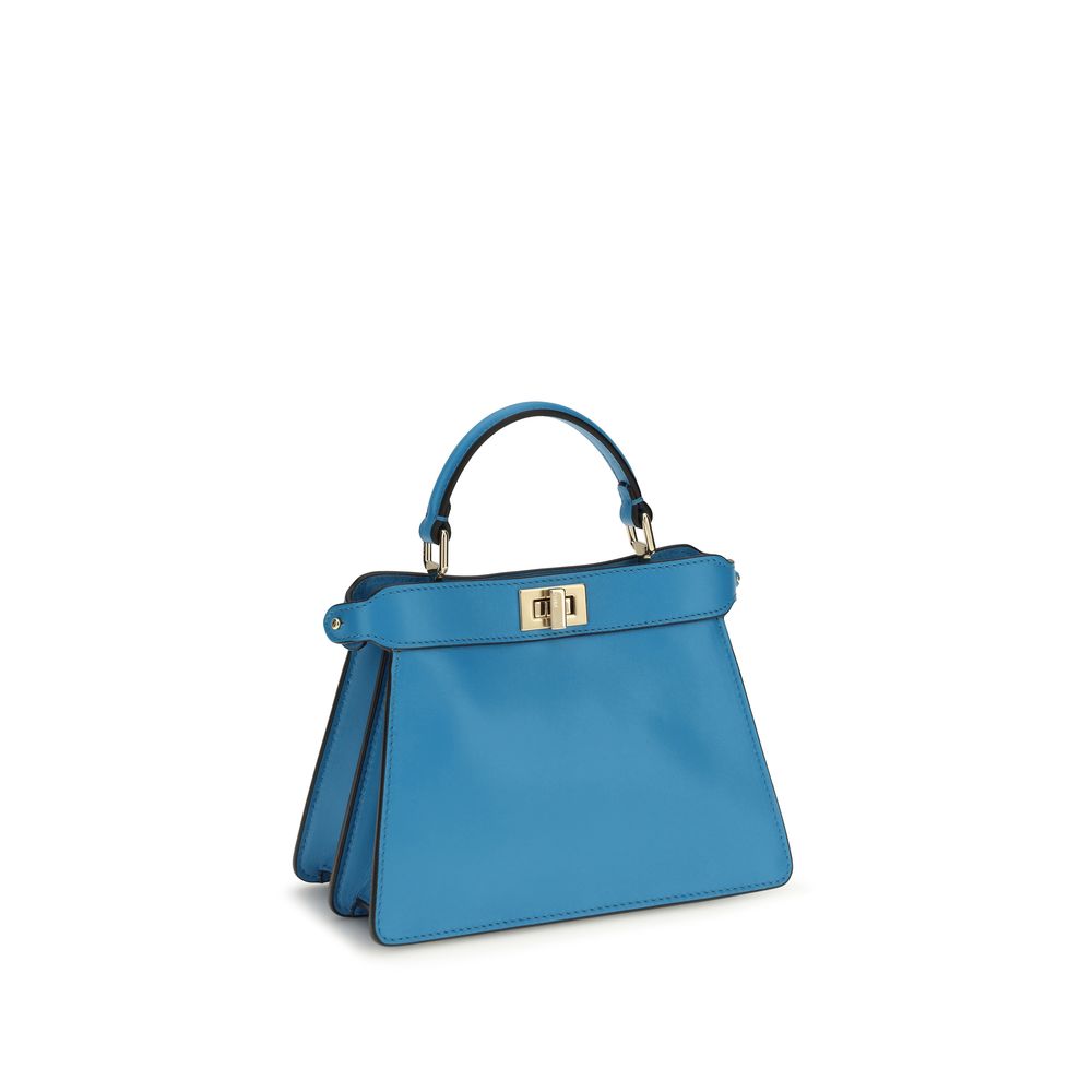 Sac bandoulière Fendi Bos Taurus en cuir de veau bleu
