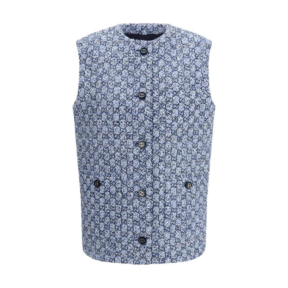 Veste sans manches Gucci en coton bleu