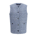 Veste sans manches Gucci en coton bleu