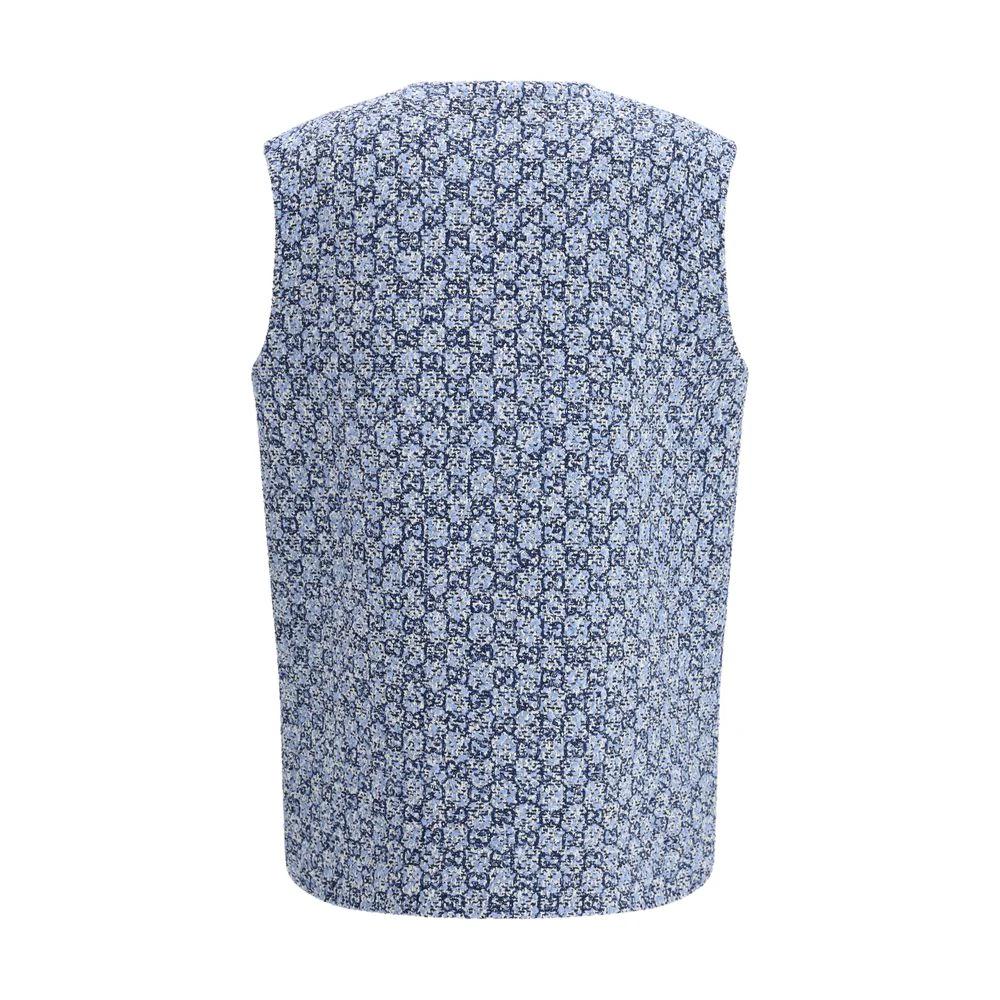 Veste sans manches Gucci en coton bleu