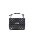 Sac bandoulière Valentino Garavani en agneau noir Ovis Aries