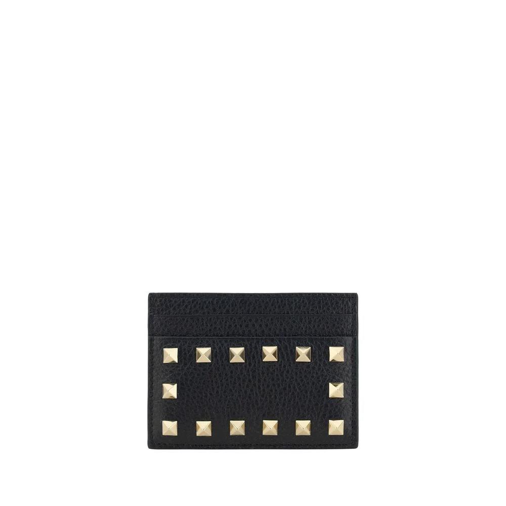 Portefeuille Valentino Garavani Bos Taurus en cuir de veau noir