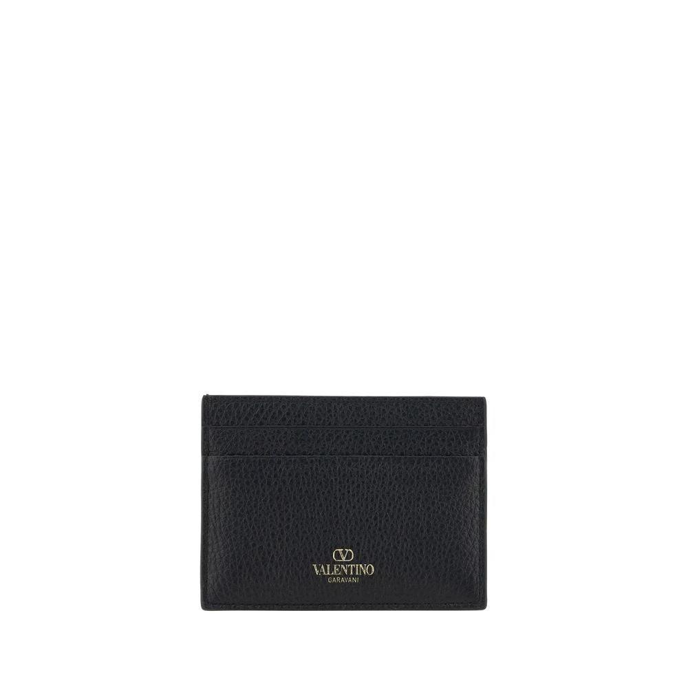 Portefeuille Valentino Garavani Bos Taurus en cuir de veau noir