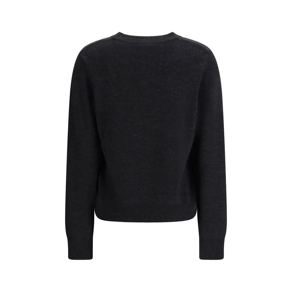 Ganni Gray Wool Oves Aries Sweatshirt