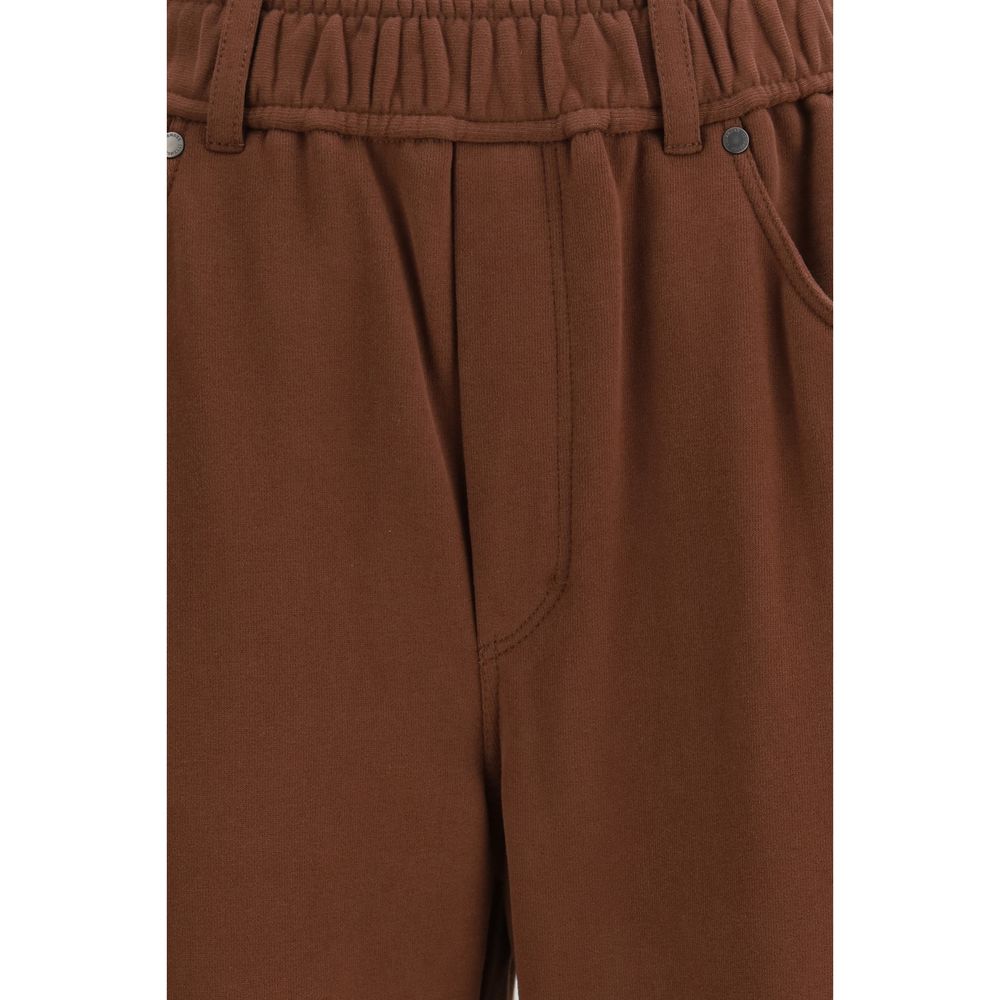 Brunello Cucinelli Brown Acetate Casual Pants