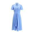 Robe décontractée en coton bleu Alexander McQueen