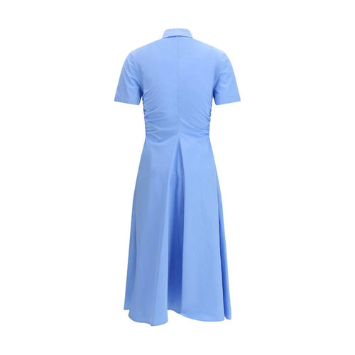 Robe décontractée en coton bleu Alexander McQueen
