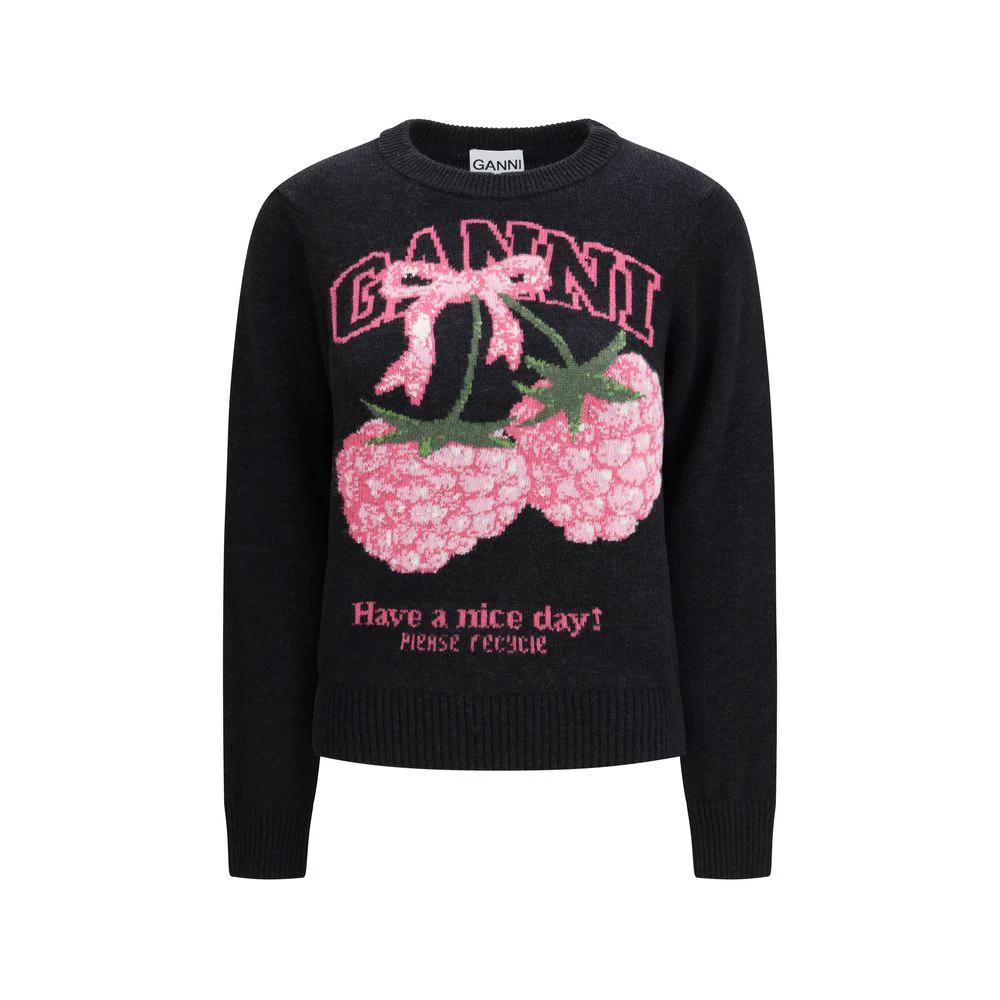 Sweat-shirt Ganni gris en polyamide
