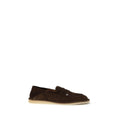 Mocassins à enfiler Dolce & Gabbana Bos Taurus en cuir de veau marron