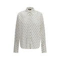 Chemise en coton blanc à motifs GCDS