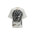T-shirt en coton blanc à col rond