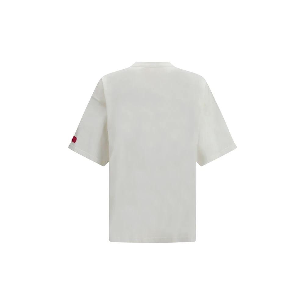 T-shirt en coton blanc à col rond
