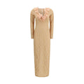 Alessandra Rich Multicolor Polyamide Cocktail Dress
