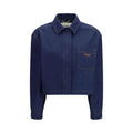 Veste en jean bleu en coton Fendi