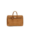 Brunello Cucinelli, cuir de veau marron, Bos Taurus, bagages et voyages