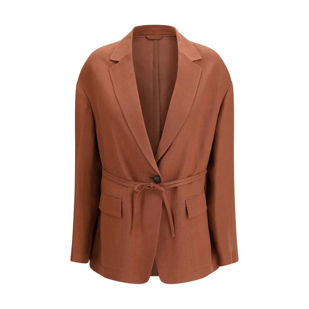 Brunello Cucinelli Blazer en Viscose Multicolore