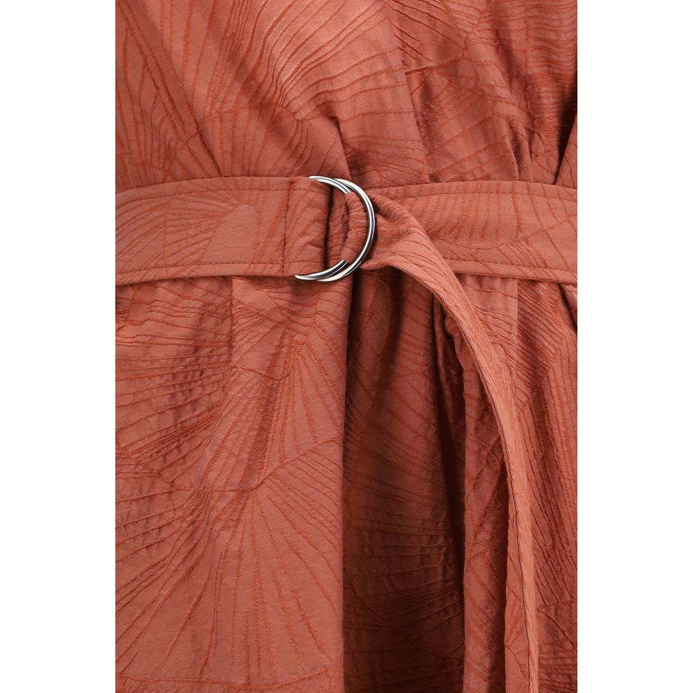 Brunello Cucinelli Multicolor Cotton Casual Dress