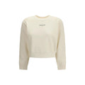 Sweat-shirt en coton beige Maison Kitsuné