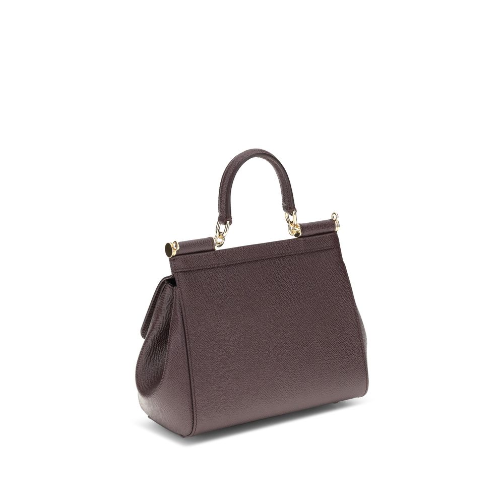 Dolce & Gabbana Brown Calf Leather Bos Taurus Shoulder Bag