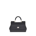 Dolce & Gabbana Black Calf Leather Bos Taurus Shoulder Bag