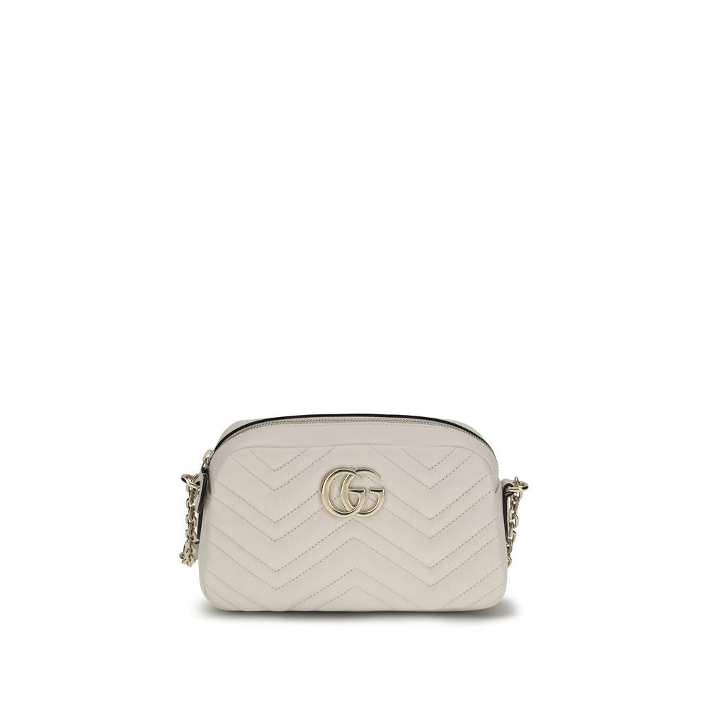 Gucci White Calf Leather Bos Taurus Handbag