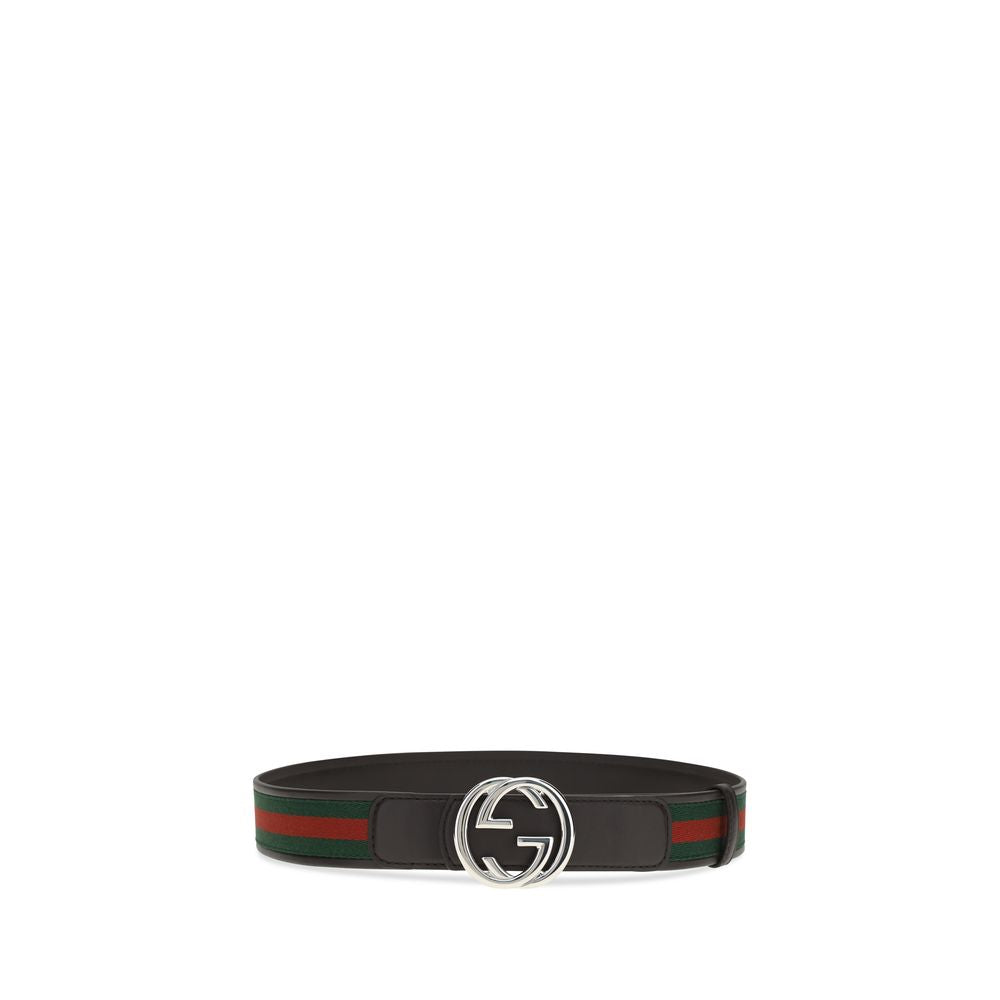 Gucci Black Calf Leather Bos Taurus Regular Belt