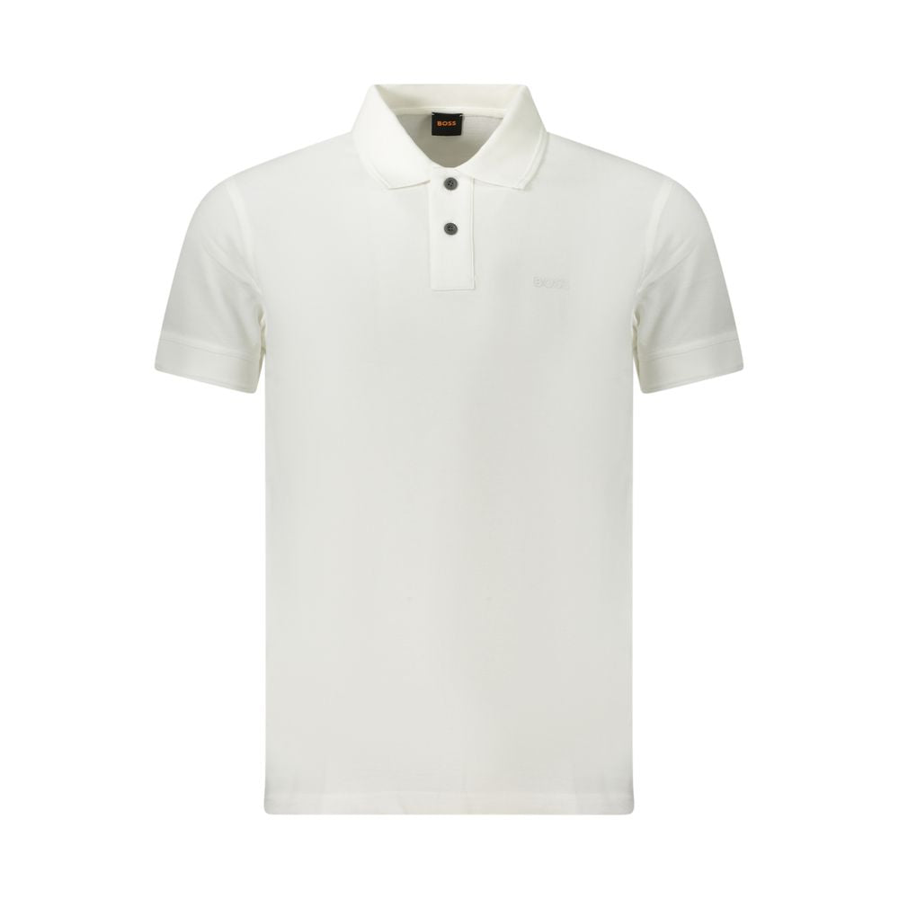 Hugo Boss Bianco Cotton Men Polo