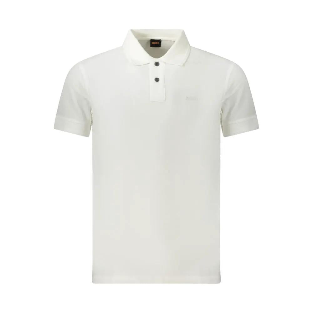 Hugo Boss Bianco Cotton Men Polo