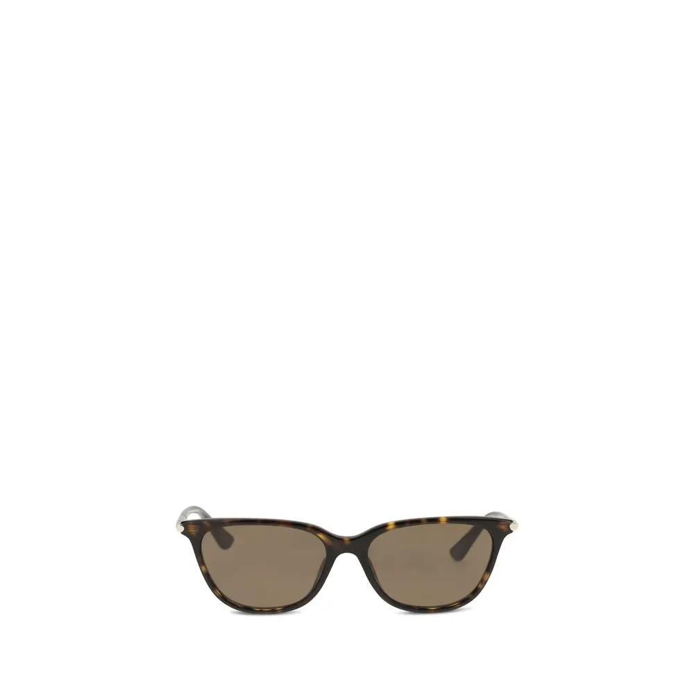 Lunettes de soleil Alexander McQueen en acétate marron