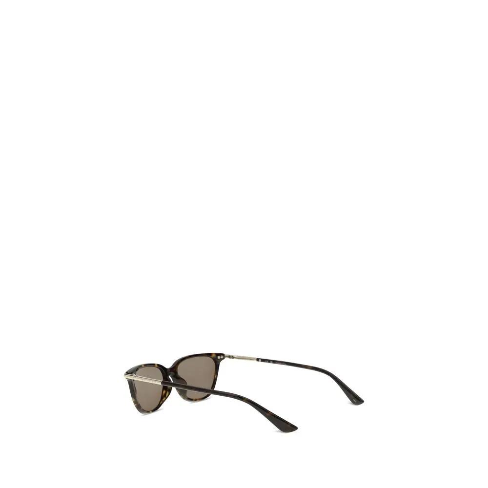 Lunettes de soleil Alexander McQueen en acétate marron