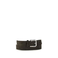 Ceinture Brunello Cucinelli Bos Taurus Regular en cuir de veau noir