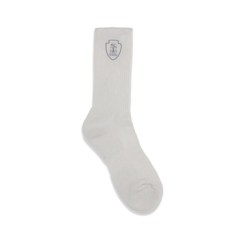 Chaussettes blanches en coton Brunello Cucinelli