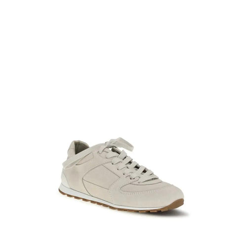 Baskets basses Brunello Cucinelli Bos Taurus en cuir de veau beige