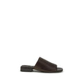 Sandales Bos Taurus en cuir de veau marron Brunello Cucinelli