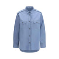 Chemise habillée Prada en coton bleu