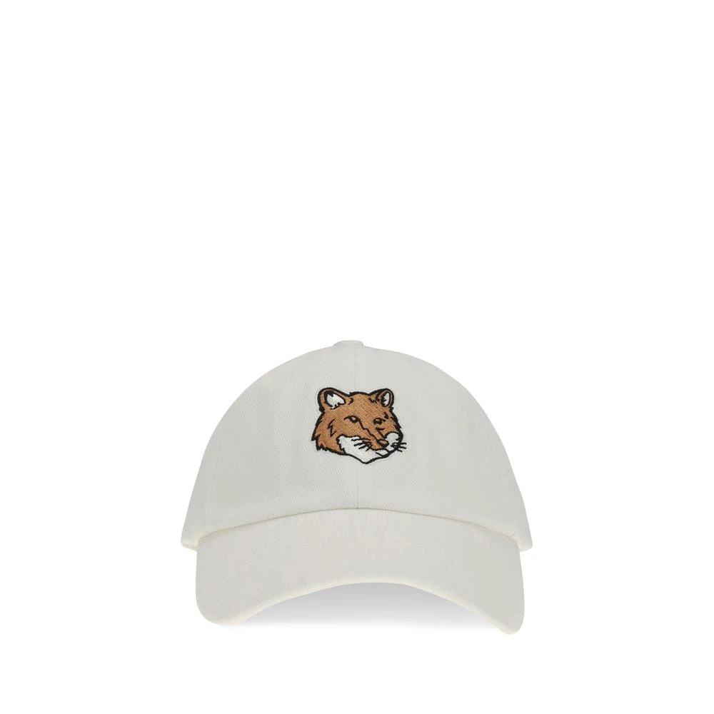 Casquette en coton blanc Maison Kitsuné (casquette de baseball)