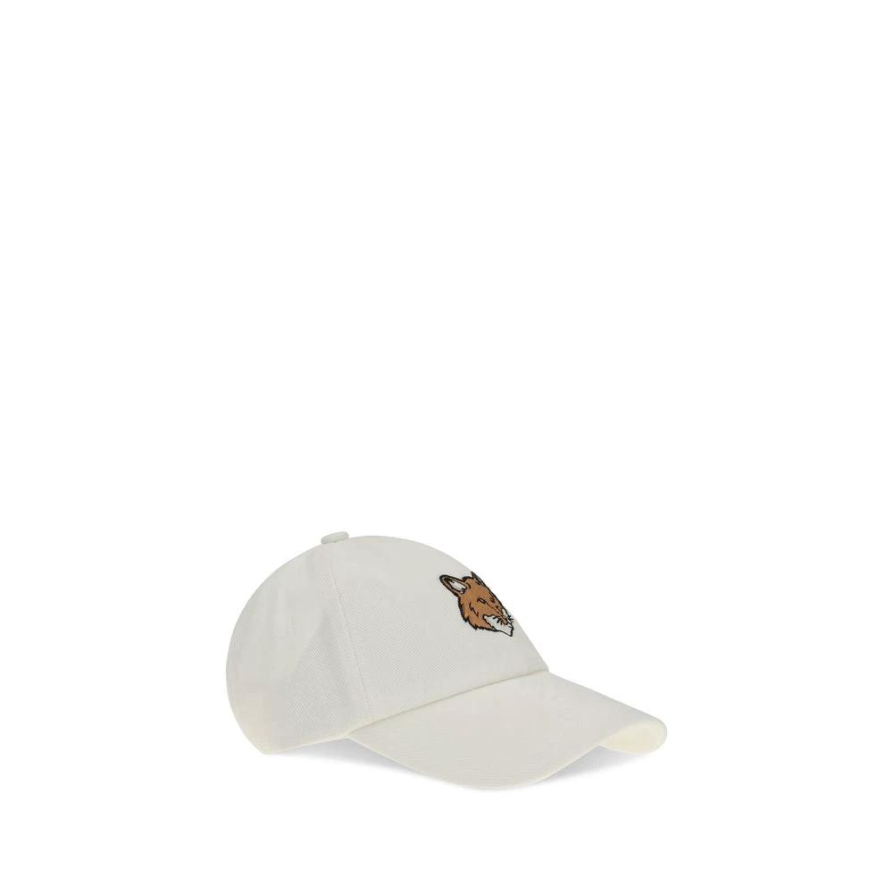 Casquette en coton blanc Maison Kitsuné (casquette de baseball)