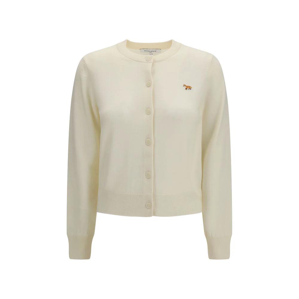 Maison Kitsuné Beige Cotton Cardigan