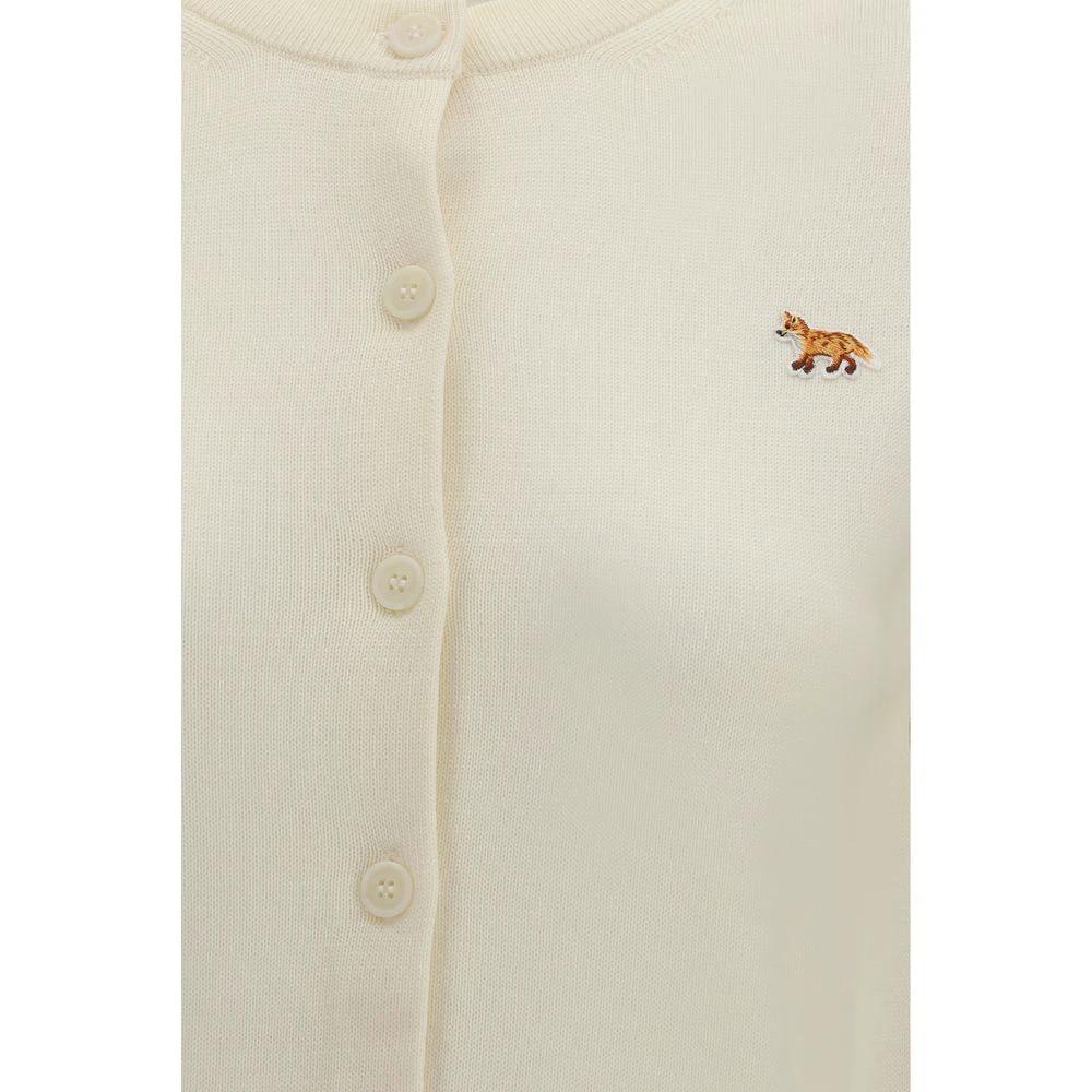 Maison Kitsuné Beige Cotton Cardigan