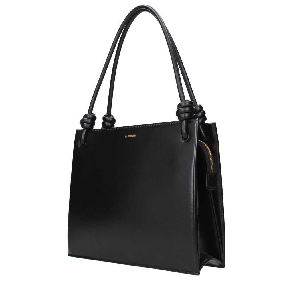 Jil Sander Black Leather Handbag