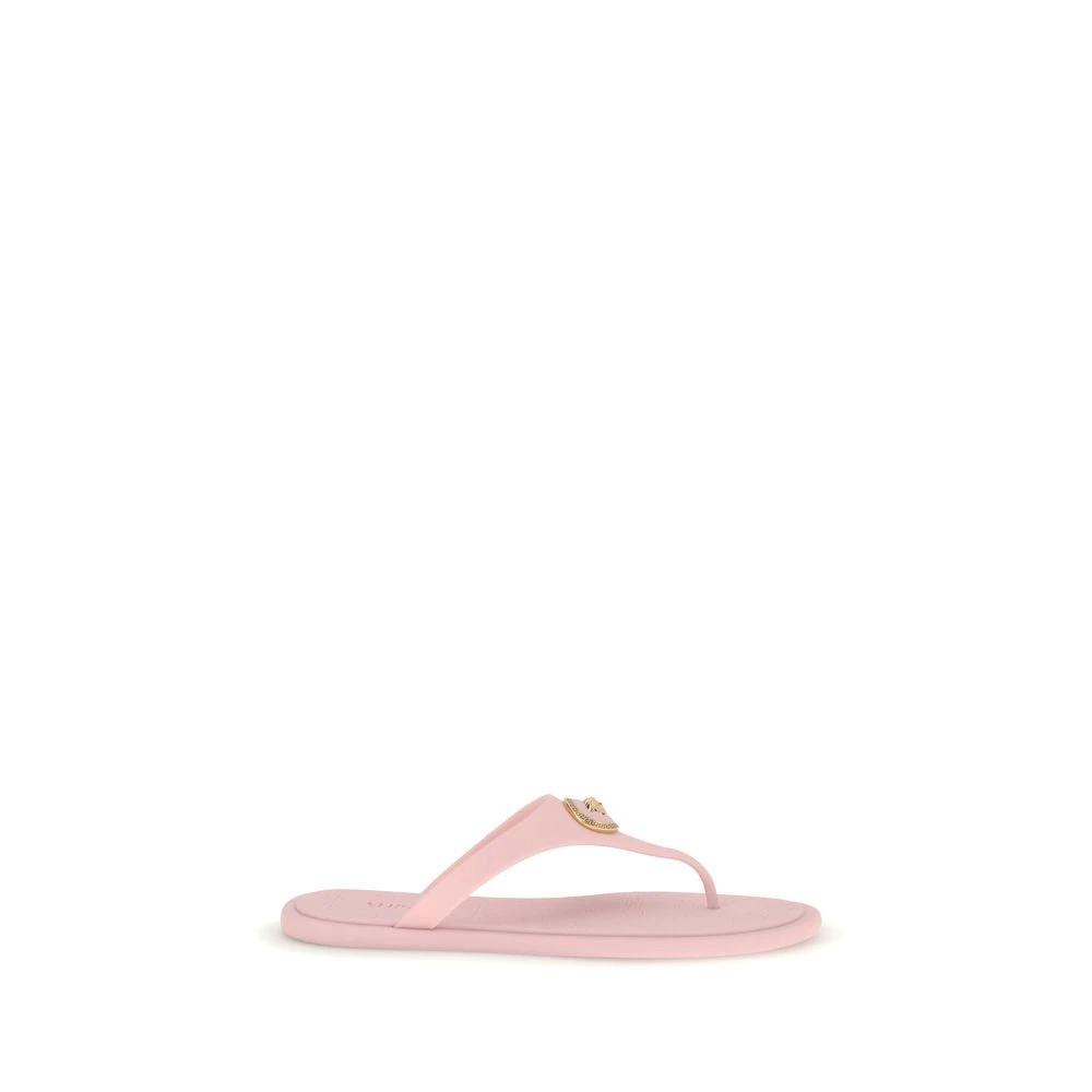Sandales tongs Versace multicolores en caoutchouc