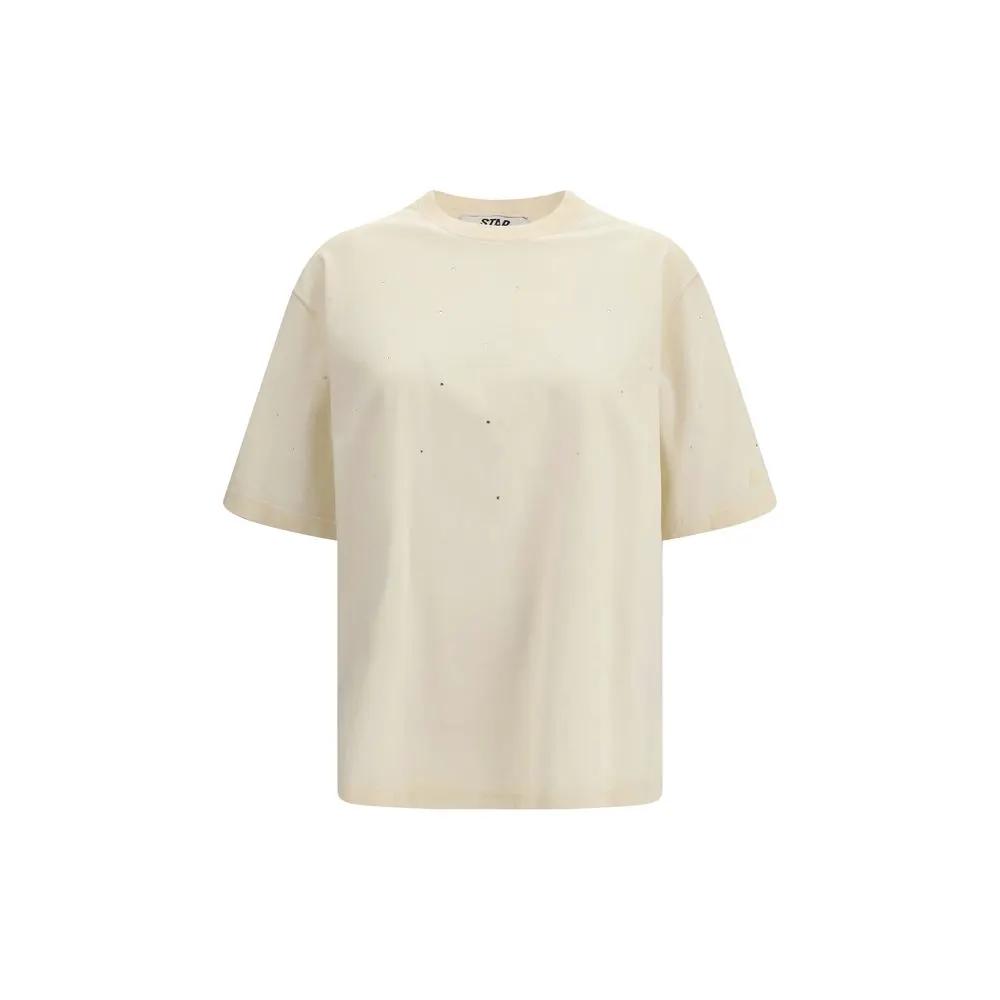 T-shirt en coton beige Golden Goose