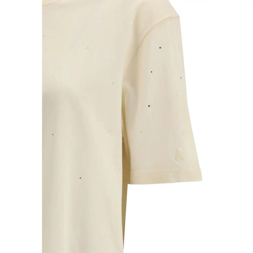T-shirt en coton beige Golden Goose