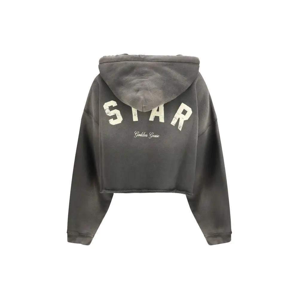 Sweat-shirt en coton gris Golden Goose