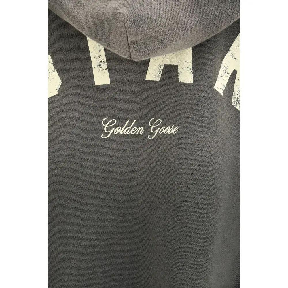 Sweat-shirt en coton gris Golden Goose
